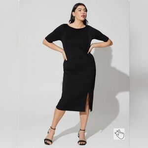 Torrid 6x Black Knit Bodycon Dress